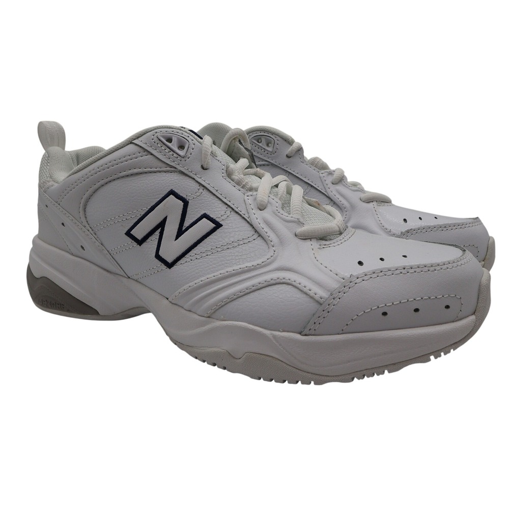 New Balance 624 Training Shoes Womens 10 White Leather WX624WT2 Cross Trainers